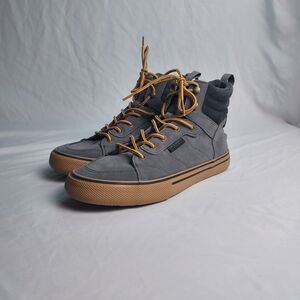 Sperry STS23708 High Top Sneakers Mens 7.5 Gray Suede Casual Shoes
